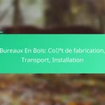 Bureaux En Bois: Coût de fabrication, Transport, Installation