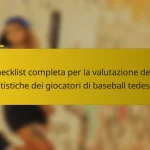 Checklist completa per la valutazione delle statistiche dei giocatori di baseball tedeschi