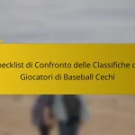 Checklist di Confronto delle Classifiche dei Giocatori di Baseball Cechi