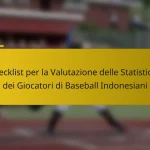 Checklist per la Valutazione delle Statistiche dei Giocatori di Baseball Indonesiani