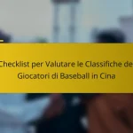 Checklist per Valutare le Classifiche dei Giocatori di Baseball in Cina