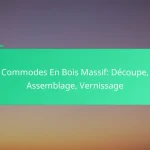 Commodes En Bois Massif: Découpe, Assemblage, Vernissage