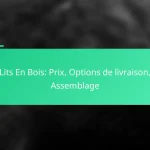 Lits En Bois: Prix, Options de livraison, Assemblage