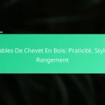 Tables De Chevet En Bois: Praticité, Style, Rangement