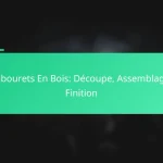 Tabourets En Bois: Découpe, Assemblage, Finition