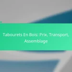 Tabourets En Bois: Prix, Transport, Assemblage